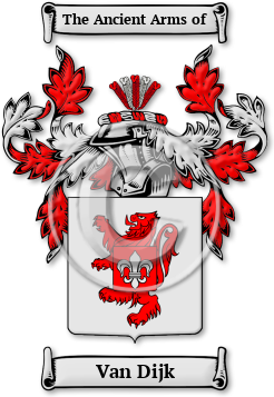 Van Dijk Family Crest Download (JPG) Legacy Series - 600 DPI
